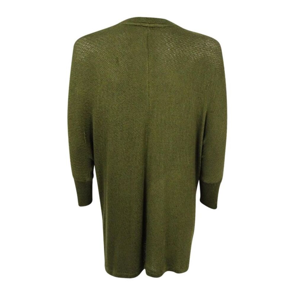 Tommy Hilfiger Women's Holly Draped Open-Front Cardigan - Green - Picture 2 of 2